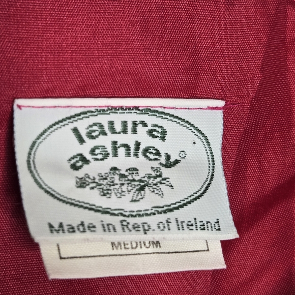 Laura Ashley Vintage 80s Hot Pink Corduroy Jumpsuit Sleeveless Size Medium Solid - Picture 6 of 9